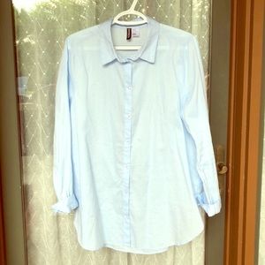 H&M Divided, light blue, collared button down